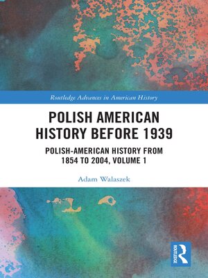cover image of Polish American History before 1939